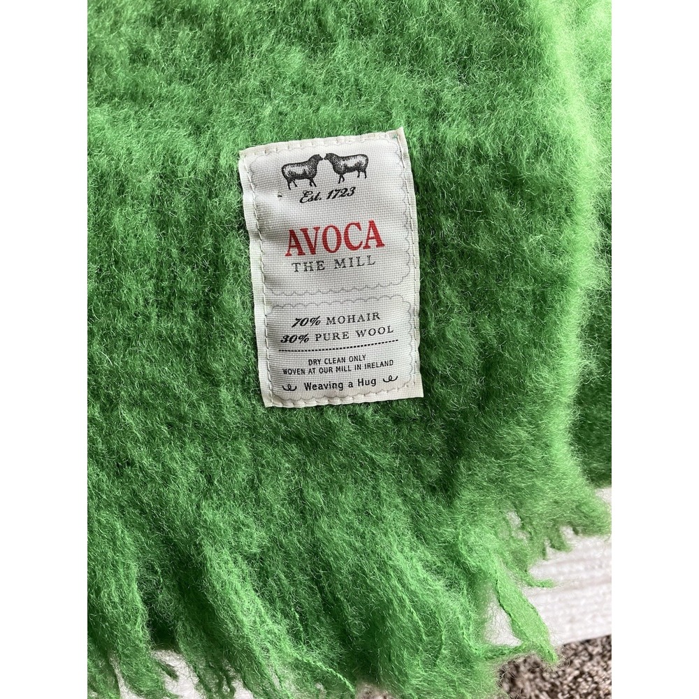 Avoca The Mill Mohair And Wool Blend Small Blanket Throw